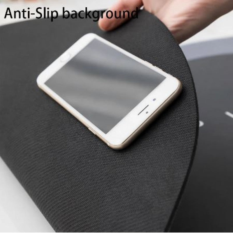 Phone with case on a textured black surface, labeled 'Anti-Slip background'.