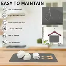 Tableware Drying Mat Polyester & Table Mat Insulation Pad (Set of 2)