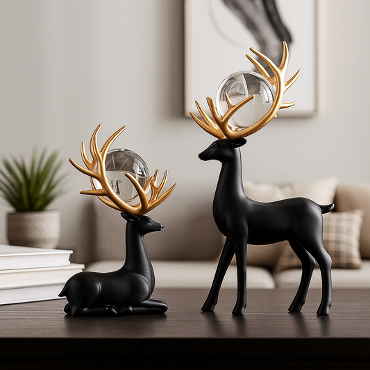 Crystal Antler Royal Deer Set