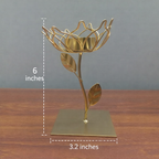 Golden Flower Candle Holder