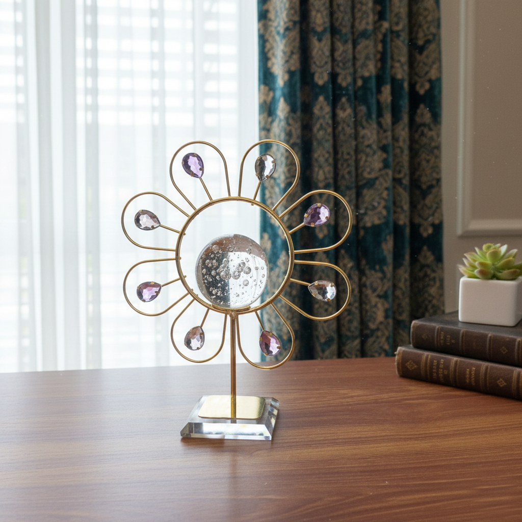 Crystal Bloom Table Decor