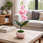 Pink Blossom Artificial Plant and Pot