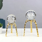 Set of 2 Piece Glass ball decoration | Creative iron ornaments
