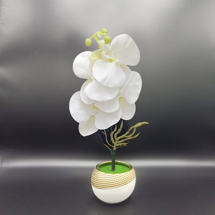 Blush Blossom Artificial White Plant