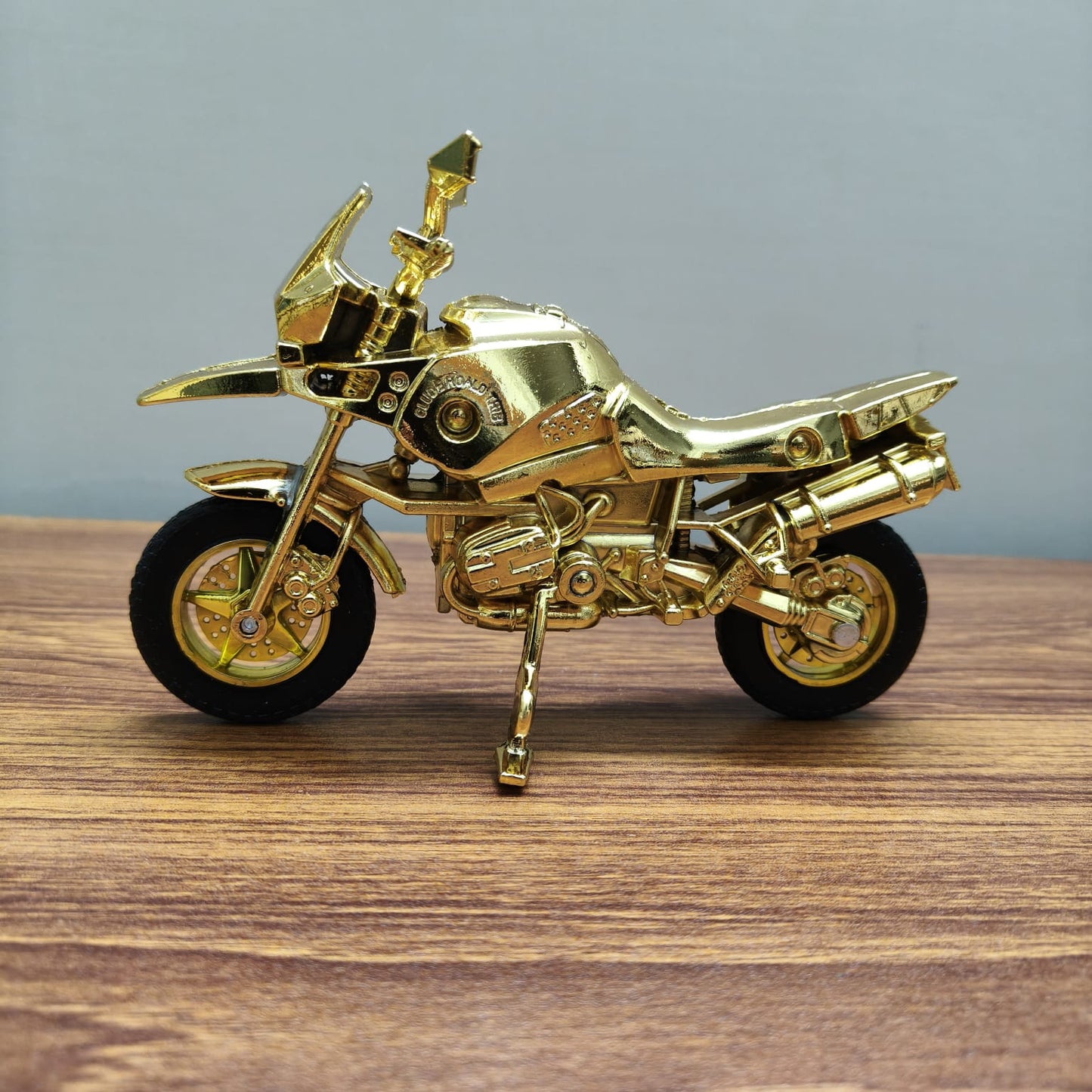 Metal Bike Model Golden For Home & Office Decoration