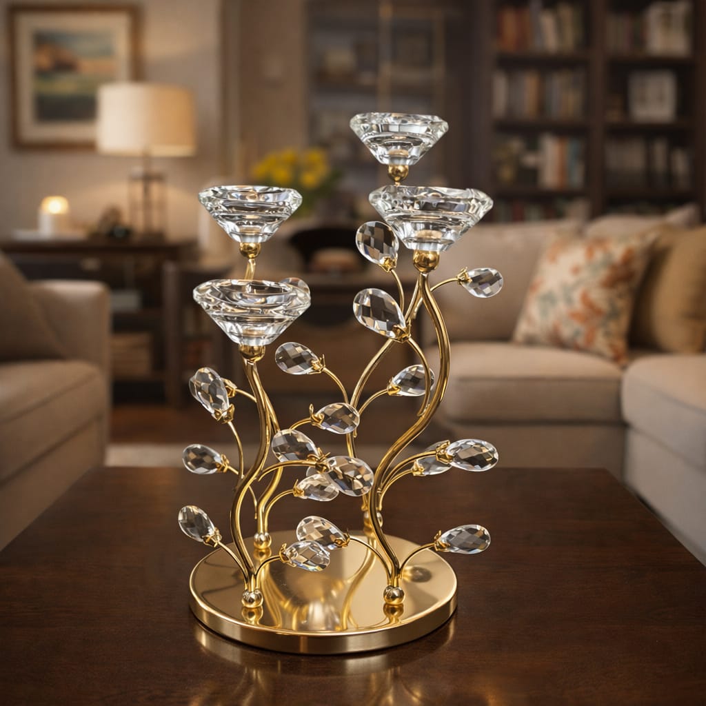 Royal Crystal Candle Stand