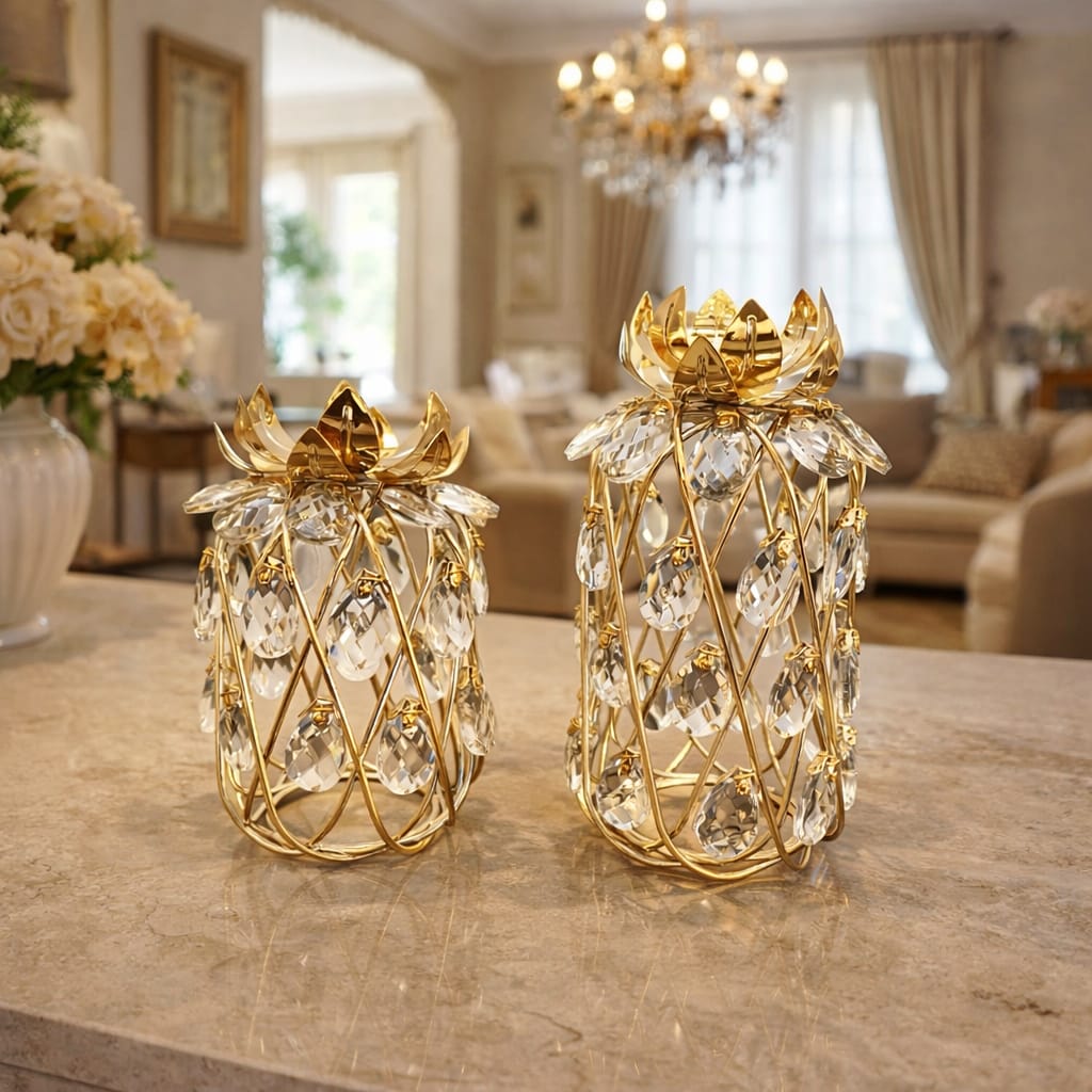 Luxury Crystal Pineapple (Set of 2)