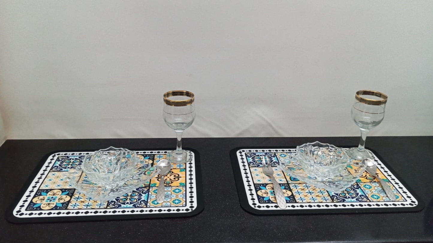 Tableware Drying Mat Polyester & Table Mat Insulation Pad (Set of 2)