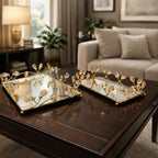 Royal Crystal Tray Set