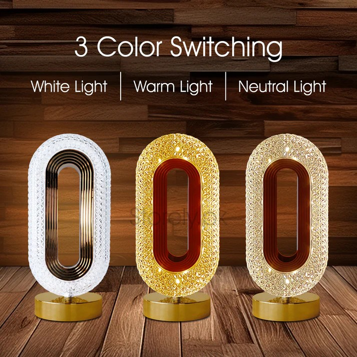 Decorative Night Light with Touch Sensor | Modern Design