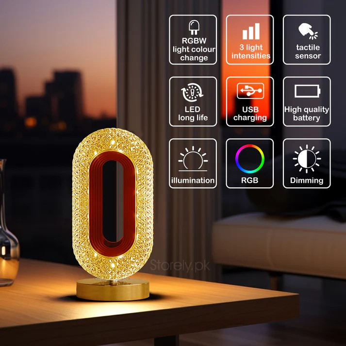 Decorative Night Light with Touch Sensor | Modern Design