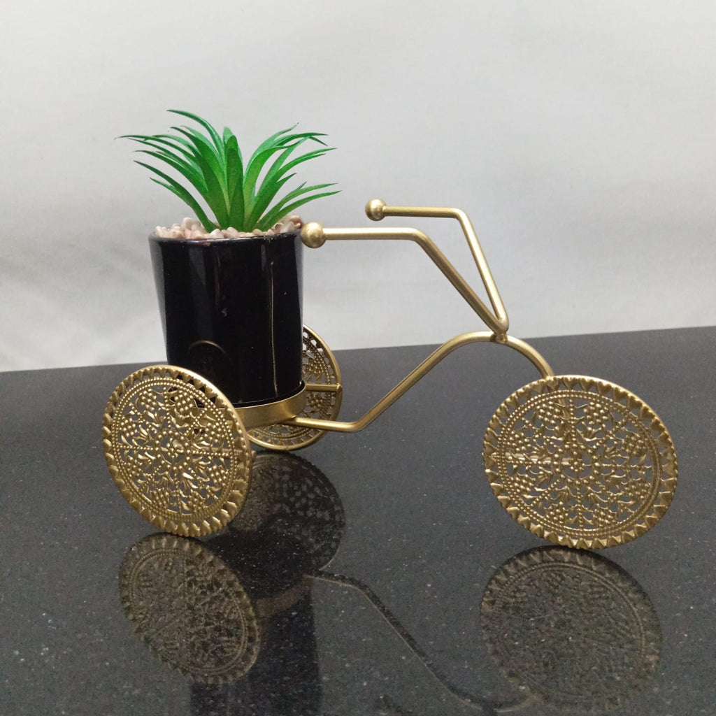 Cycle with Ceramic Plant Pot
