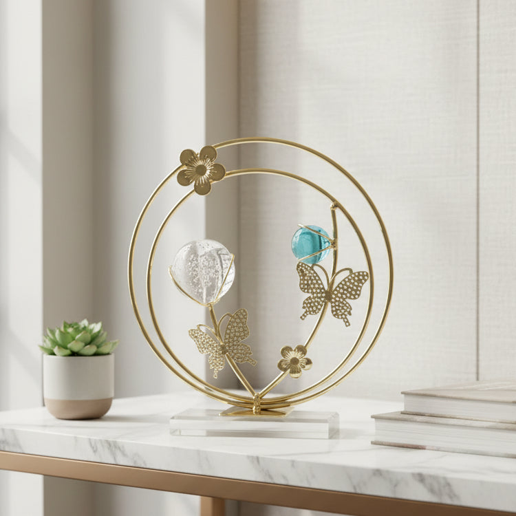 Butterfly Crystal Sphere Stand