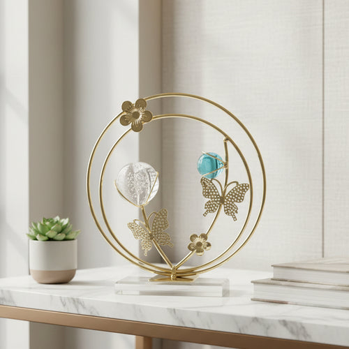 Butterfly Crystal Sphere Stand