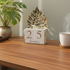 Golden Leaf Desk Calendar