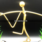 Golden Iron Hanging Plant Stand